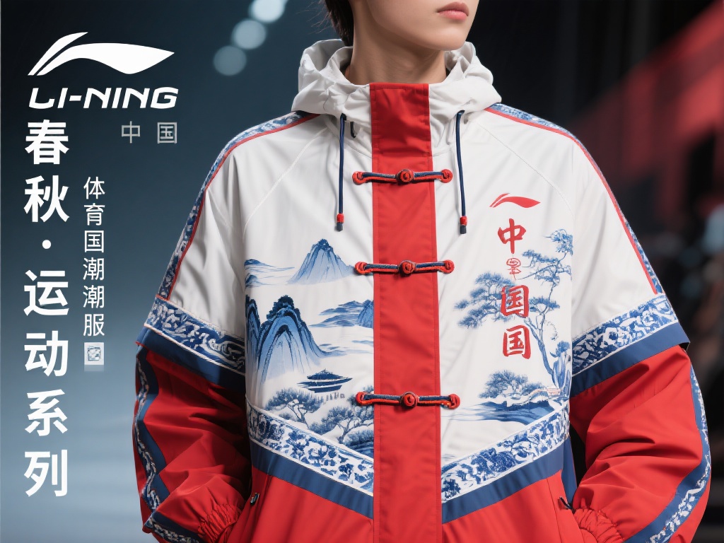 在体育国潮服装中，我们可以看到传统美学细节的巧妙运