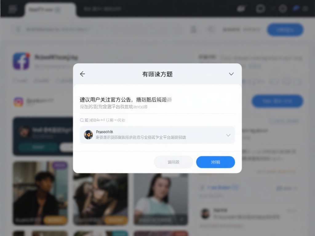 应对方案：
遇到此类问题，建议用户关注官方公告或