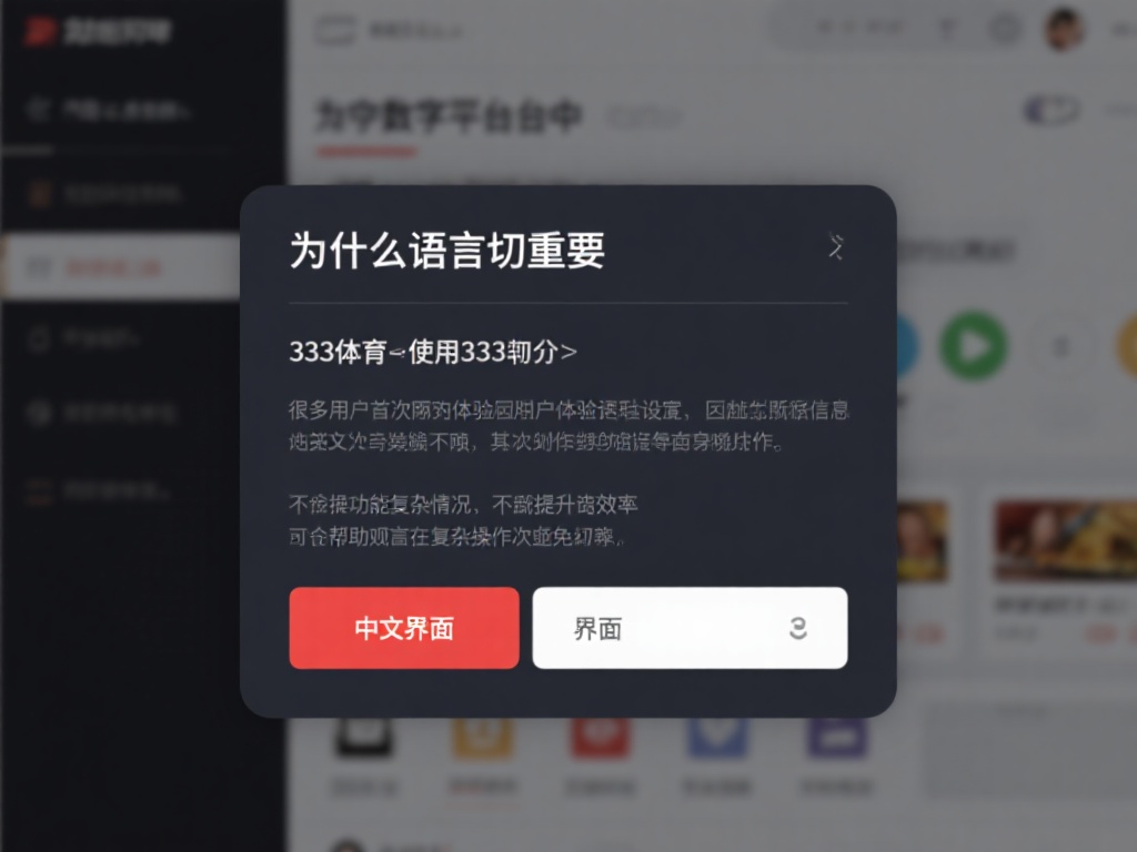 为什么语言切换如此重要
在如今的数字化平台中，语